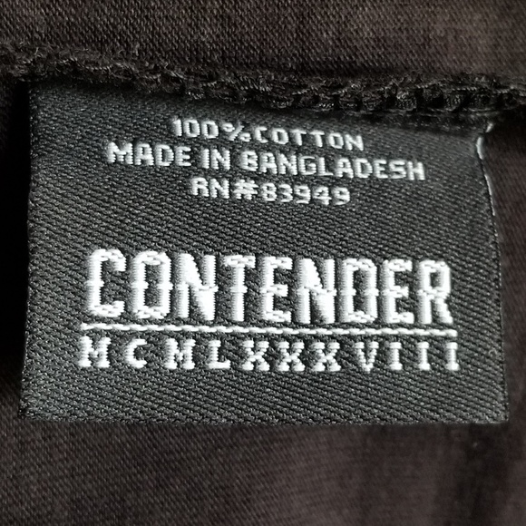 Contender Men's Black Short Sleeve T-shirt‎ Size Xlarge NEW - Picture 9 of 11